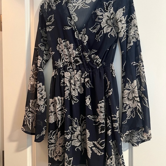 Abercrombie & Fitch Blue Boho Floral Dress - Picture 6 of 8